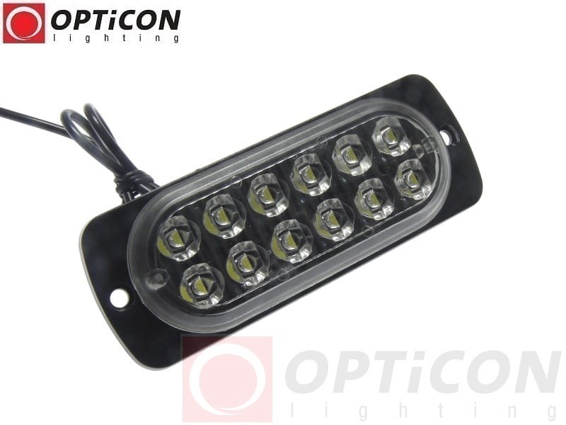 Moduł LED 12V 12x SMD2835 IP65 2W Biały Zimny 6000K OPTICON