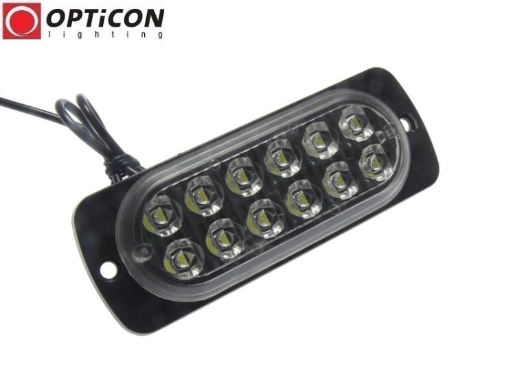 Moduł LED 12V 12x SMD2835 IP65 2W Biały Zimny 6000K OPTICON