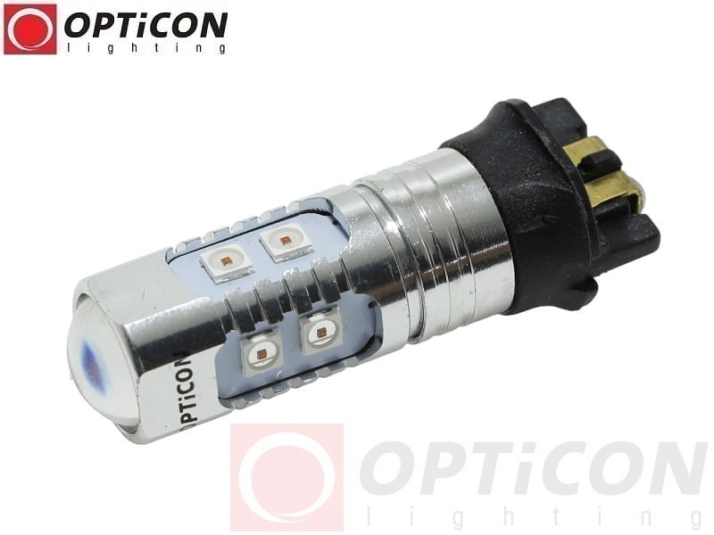 Żarówka Led PWy24W 12V DC 10x SMD3030 Pomarańczowy OPTICON PREMIUM