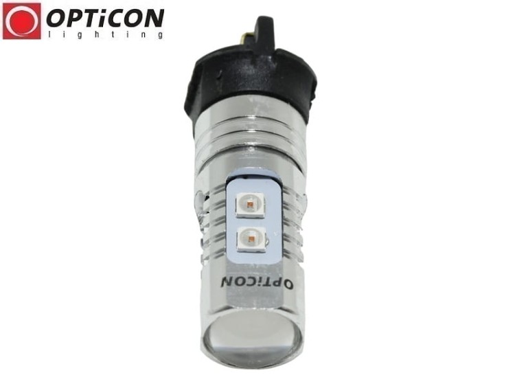 Żarówka Led PWy24W 12V DC 10x SMD3030 Pomarańczowy OPTICON PREMIUM