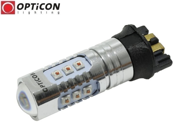 Żarówka Led PWy24W 12V DC 16x CREE SMD Pomarańczowy OPTICON PREMIUM