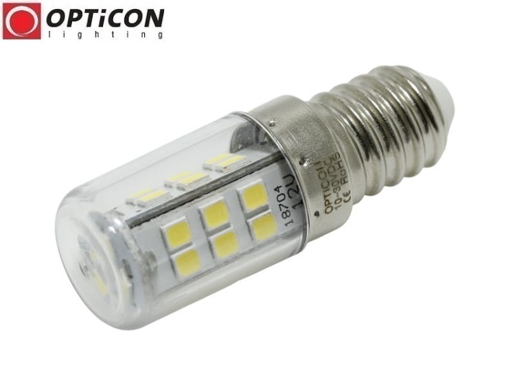 Żarówka LED E14 3W 10-30V DC 27x SMD 2835 Biały Neutralny 4500K 12V 24V OPTICON
