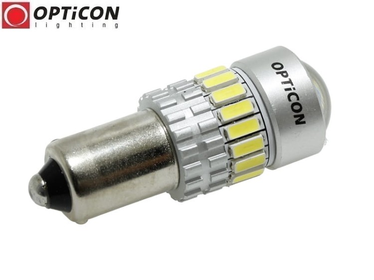Żarówka Led H21W Bay9s 12V 21x SMD 4014 Biały Zimny 6000K CANBUS OPTICON PREMIUM