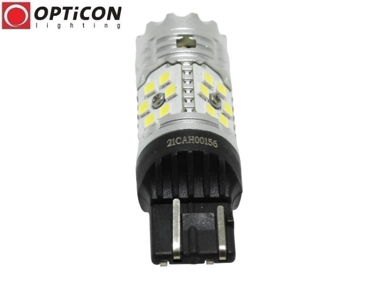 Żarówka Led W21/5W T20 7443 12V 24x SMD 3020 Biały Zimny 6000K CANBUS OPTICON PREMIUM