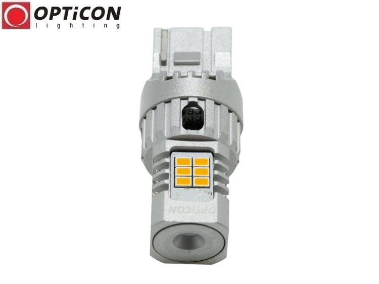 Żarówka Led Wy21W T20 7440 SMD3020 12V POMARAŃCZOWY CANBUS OPTICON PREMIUM