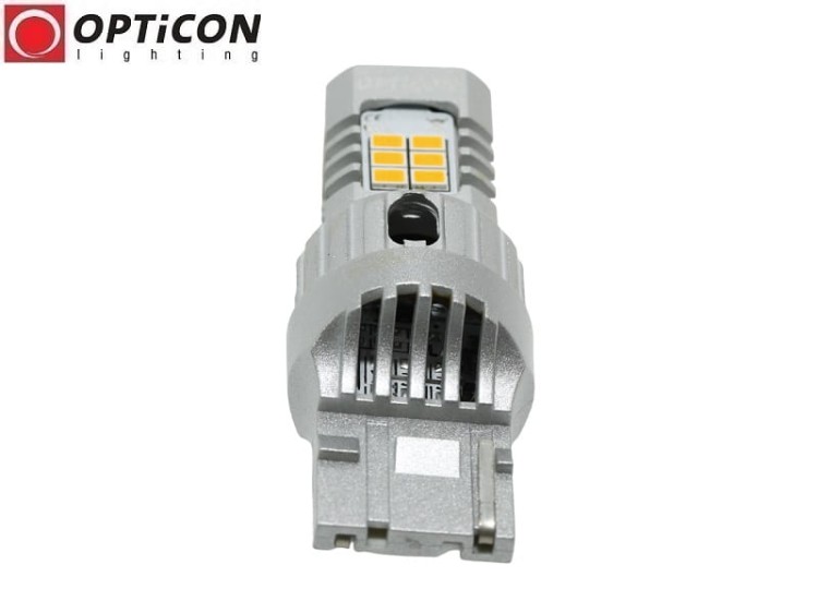 Żarówka Led Wy21W T20 7440 SMD3020 12V POMARAŃCZOWY CANBUS OPTICON PREMIUM