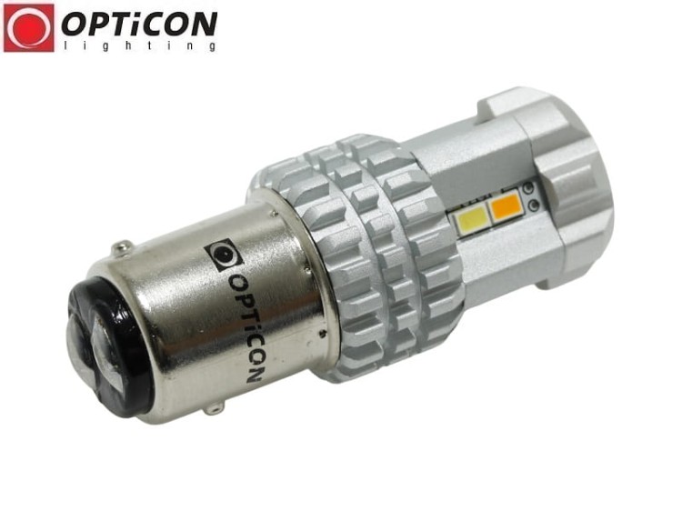 Żarówka Samochodowa Led P21/5W Bay15d 1157 12x SMD 3020 DUAL COLOR 6/6 CW OPTICON PREMIUM