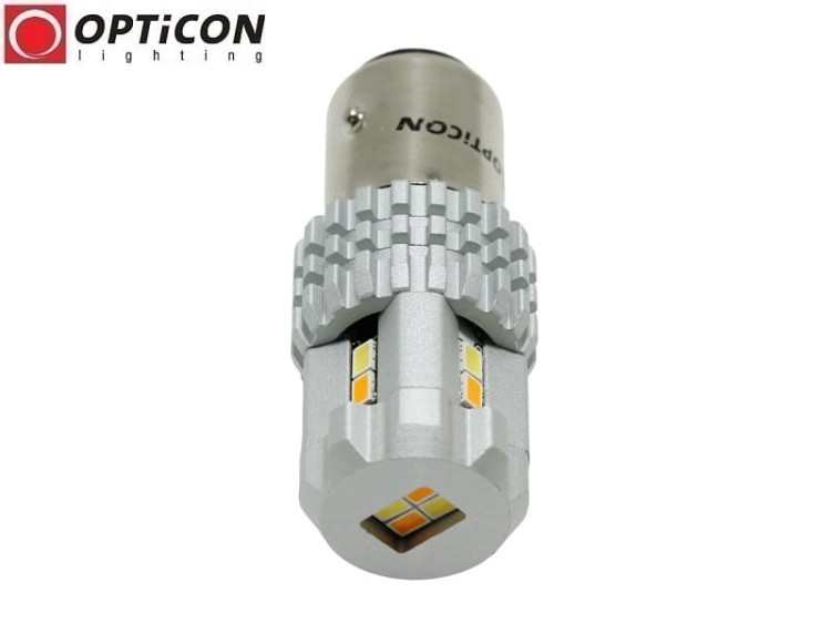 Żarówka Samochodowa Led P21/5W Bay15d 1157 12x SMD 3020 DUAL COLOR 6/6 CW OPTICON PREMIUM