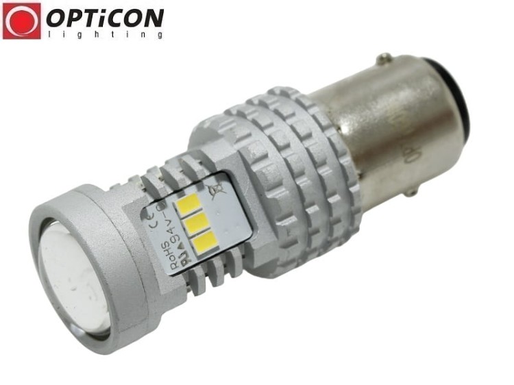 Żarówka Led P21/5W Bay15d 12V DC 14x SMD3020 Biały Zimny CANBUS OPTICON PREMIUM