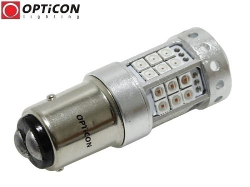 Żarówka Led P21/5W Bay15d 12V DC 42x SMD3030 Czerwony CANBUS PREMIUM