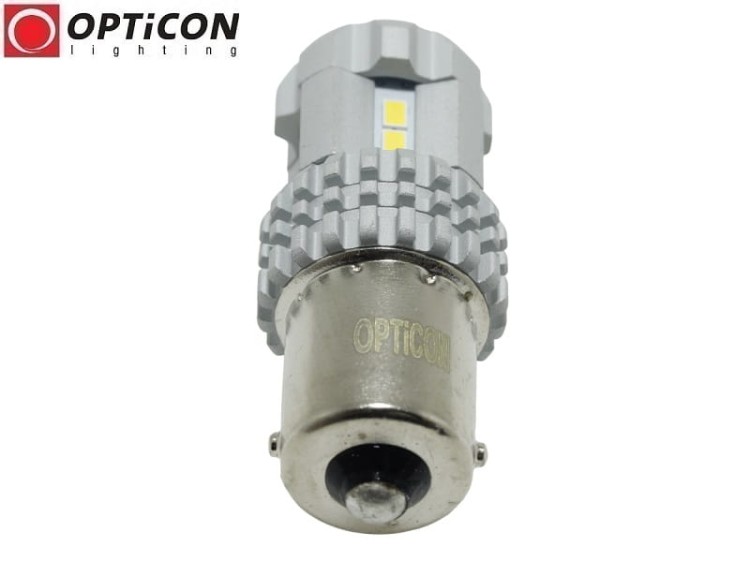 Żarówka Led P21W Ba15s 12V DC 12x SMD3020 Biały Zimny 6000K OPTICON PREMIUM