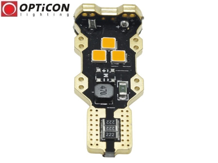 Żarówka Led W16W T15 12V DC 9x SMD 3030 Pomarańczowy CANBUS OPTICON PREMIUM