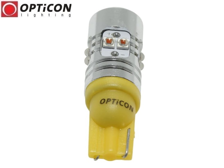 Żarówka Led W16W T15 12V DC 10x CREE SMD Pomarańczowy CANBUS OPTICON PREMIUM