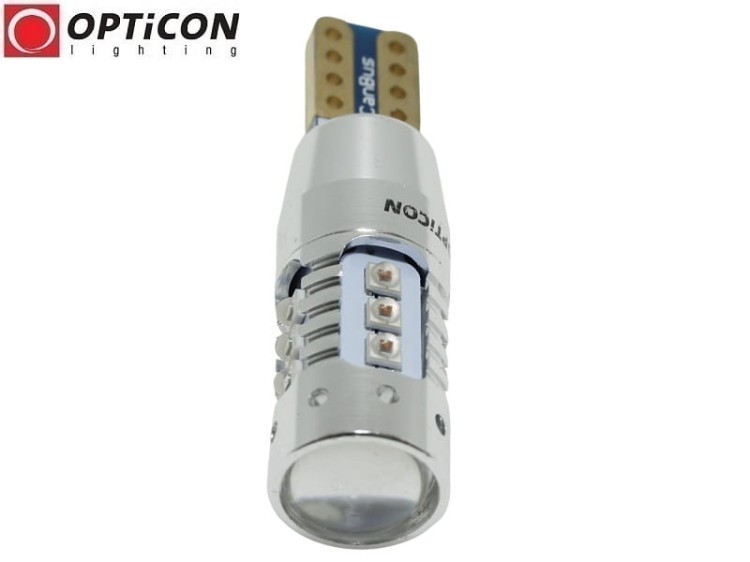 Żarówka Led W16W T15 12V DC 16x CREE SMD Czerwony CANBUS OPTICON PREMIUM