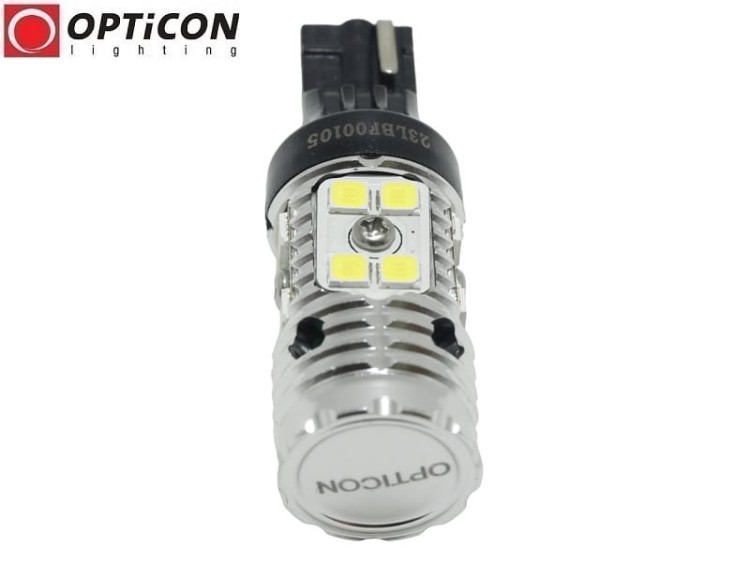 Żarówka Led W16W T15 12V DC 16x SMD 3030 Biały Zimny 6000K CANBUS OPTICON PREMIUM