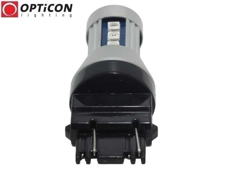Żarówka Led P27/7W 3157 12V 15x SMD 3030 Czerwony OPTICON PREMIUM