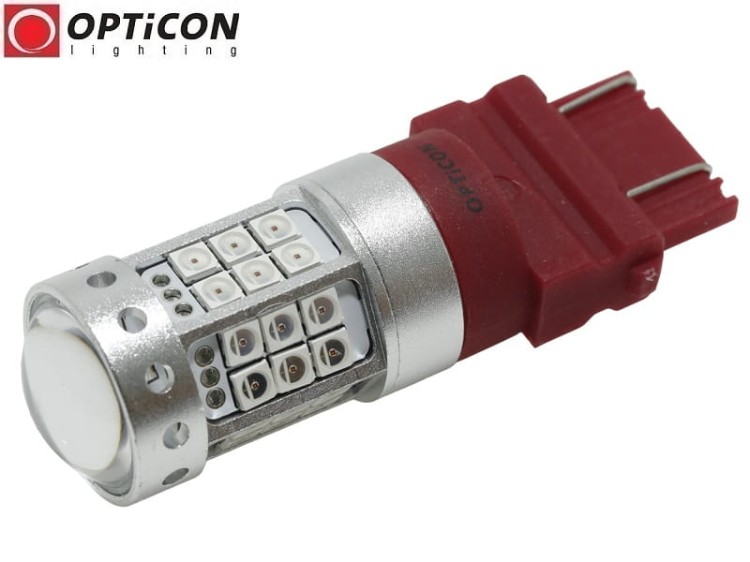 Żarówka Led P27W 3156 12V 42x SMD3030 Czerwony CANBUS PREMIUM