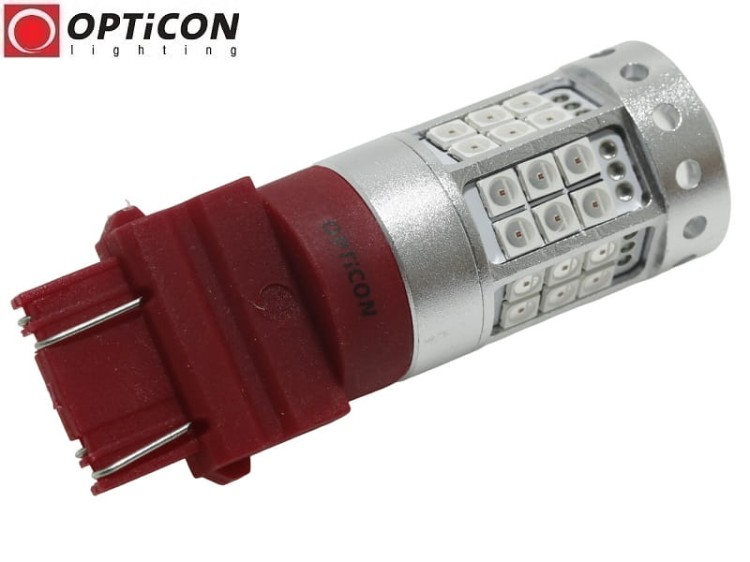 Żarówka Led P27W 3156 12V 42x SMD3030 Czerwony CANBUS PREMIUM