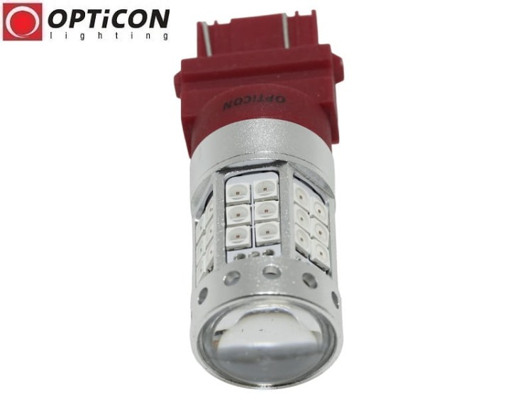 Żarówka Led P27W 3156 12V 42x SMD3030 Czerwony CANBUS PREMIUM