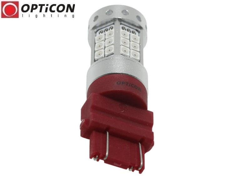 Żarówka Led P27W 3156 12V 42x SMD3030 Czerwony CANBUS PREMIUM
