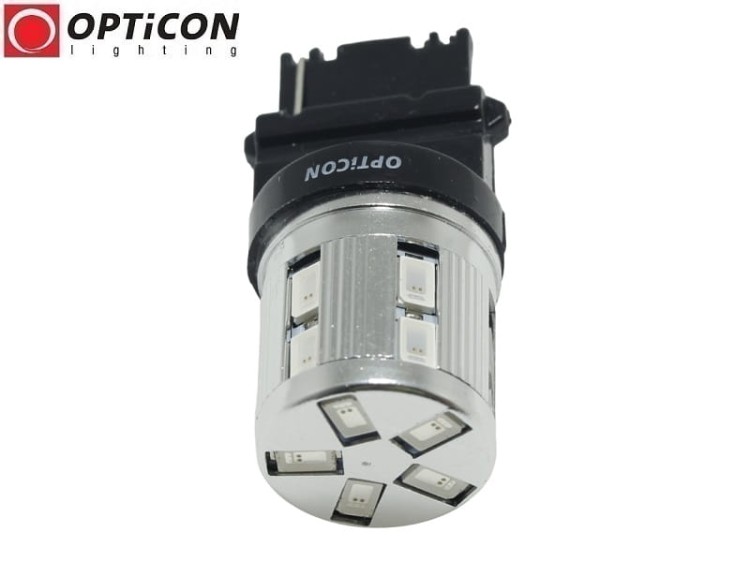 Żarówka Led P27W 3156 12V 17x SMD 5630 Pomarańczowy OPTICON PREMIUM