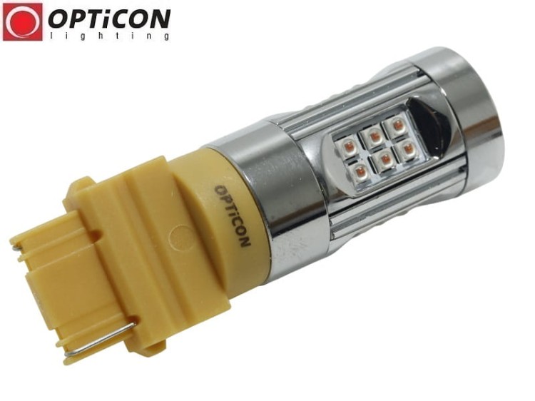 Żarówka Led P27W 3156 12V 30x HP CREE Pomarańczowy OPTICON PREMIUM