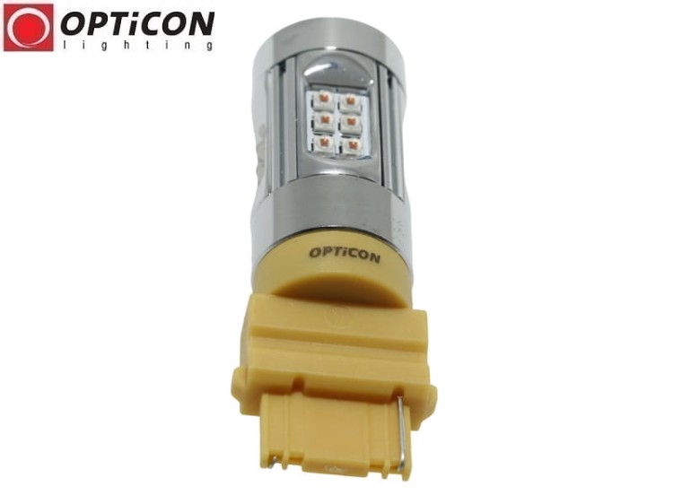 Żarówka Led P27W 3156 12V 30x HP CREE Pomarańczowy OPTICON PREMIUM