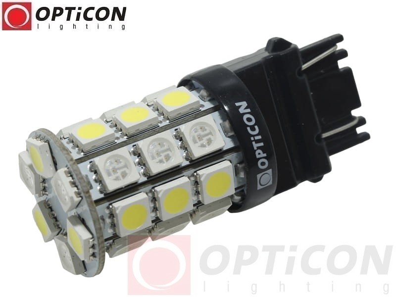 Żarówka Led P27/7W 3157 30x SMD5050 DUAL COLOR 15/15 CW OPTICON