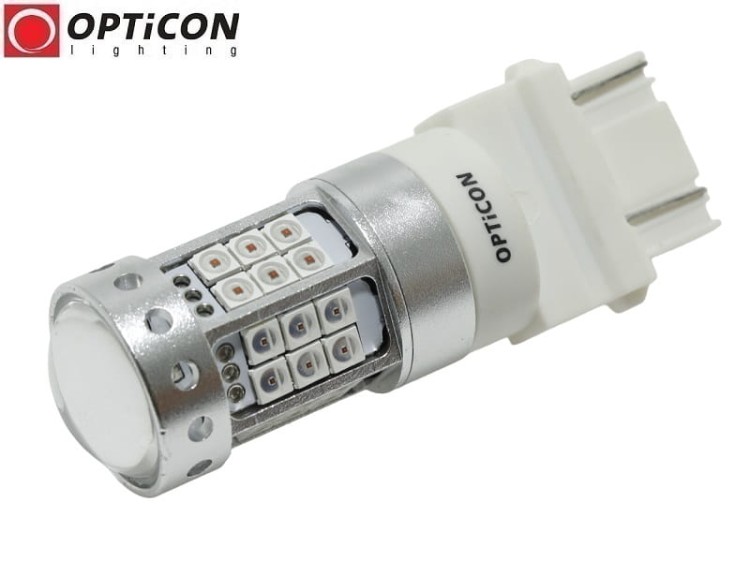Żarówka Led P27/7W 3157 42x SMD 3030 DUAL COLOR 18/24 RED OPTICON PREMIUM