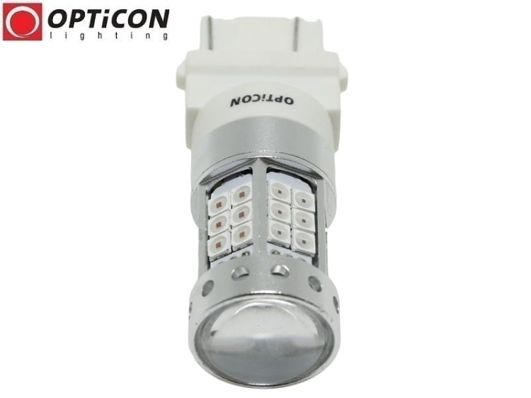 Żarówka Led P27/7W 3157 42x SMD 3030 DUAL COLOR 18/24 RED OPTICON PREMIUM