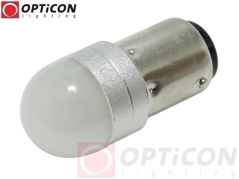 Żarówka Led P21/5W Bay15d 12V 24V DC 3D SMD3030 Biały Zimny 6000K OPTICON PREMIUM PREMIUM