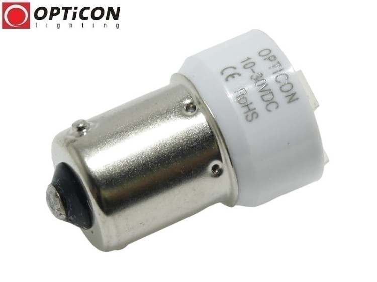 Żarówka Led R5W Ba15s 12V 24V DC 5x SMD5050 Niebieski OPTICON PREMIUM