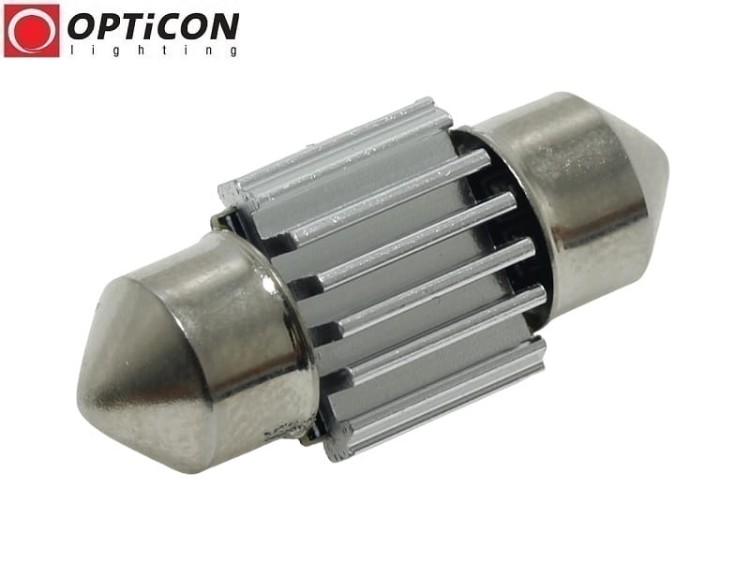 Żarówka Led C5W 28mm 12V DC 3x SMD 2835 Biały Zimny 6000K CANBUS OPTICON PREMIUM