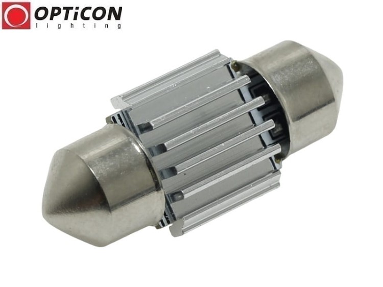 Żarówka Led C5W 28mm 12V DC 4x SMD 3030 Biały Zimny 6000K CANBUS OPTICON PREMIUM