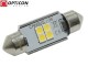 Żarówka Led C5W 36mm 12V DC 4x SMD 3030 Biały Zimny 6000K CANBUS OPTICON PREMIUM