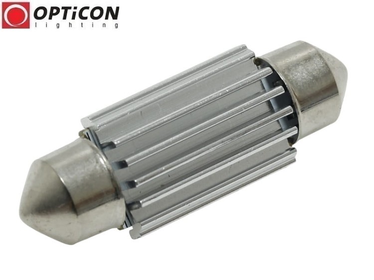 Żarówka Led C5W 36mm 12V DC 4x SMD 3030 Biały Zimny 6000K CANBUS OPTICON PREMIUM