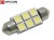 Żarówka Led C5W 36mm 12V 24V DC 6x SMD 5050 Biały Zimny 6000K OPTICON