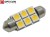 Żarówka Led C5W 36mm 12V 24V DC 6x SMD 5050 Biały Ciepły 3000K OPTICON