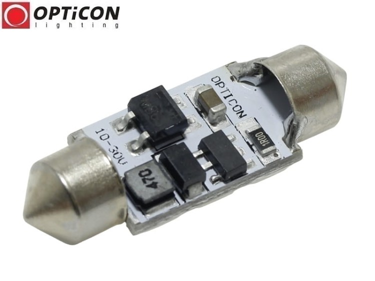 Żarówka Led C5W 36mm 12V 24V DC 6x SMD 5050 Biały Neutralny 4500K OPTICON