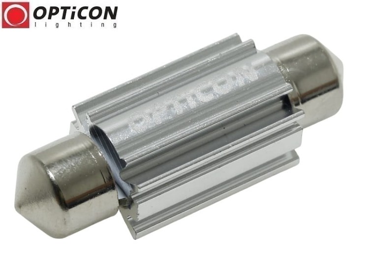 Żarówka Led C10W 39mm 12V DC 6x SMD 3030 Biały Zimny 6000K CANBUS OPTICON PREMIUM