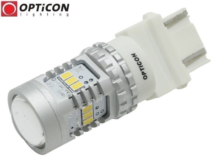 Żarówka Led P27W 3156 12V 14x SMD3020 Biały Zimny  CANBUS OPTICON PREMIUM