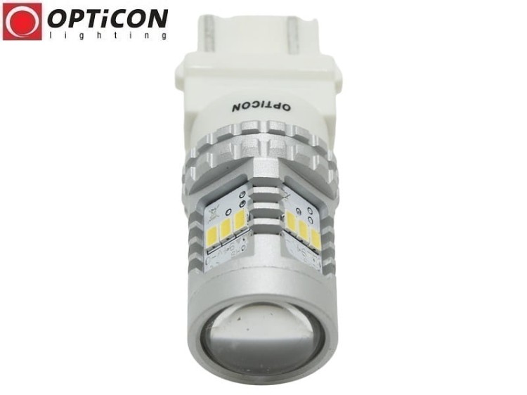 Żarówka Led P27W 3156 12V 14x SMD3020 Biały Zimny  CANBUS OPTICON PREMIUM