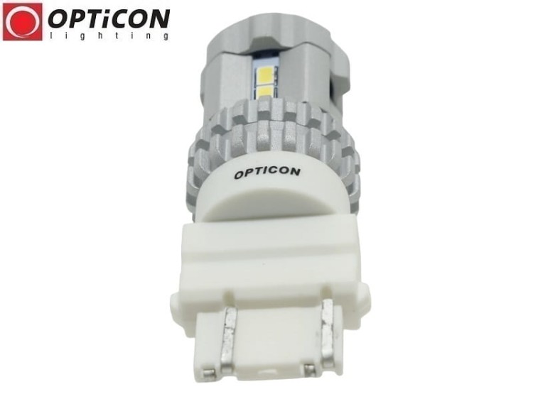 Żarówka Led P27/7W 3157 12V 12x SMD3020 Biały Zimny 6000K CANBUS OPTICON PREMIUM