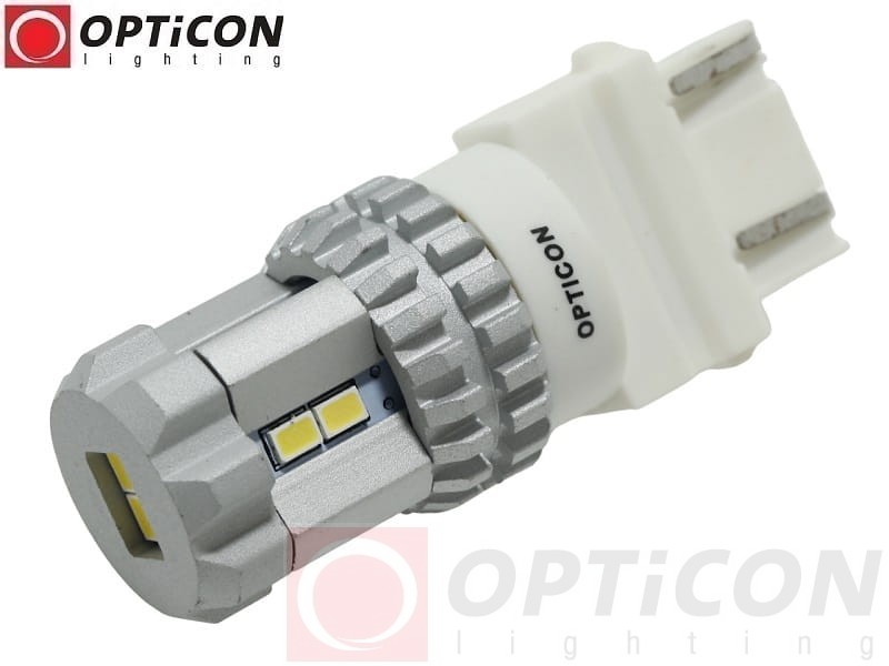 Żarówka Led P27W 3156 12V 12x SMD3020 Biały Zimny 6000K CANBUS OPTICON PREMIUM
