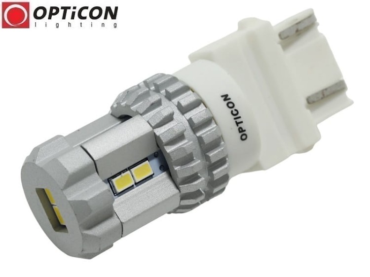 Żarówka Led P27W 3156 12V 12x SMD3020 Biały Zimny 6000K CANBUS OPTICON PREMIUM