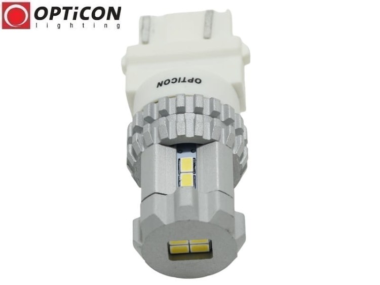 Żarówka Led P27W 3156 12V 12x SMD3020 Biały Zimny 6000K CANBUS OPTICON PREMIUM