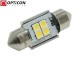 Żarówka Led C5W 31mm 12V DC 4x SMD 3030 Biały Zimny 6000K CANBUS OPTICON PREMIUM