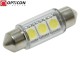 Żarówka Led C5W 36mm 12V 24 DC 3x SMD 5050 Biały Zimny 6000K