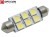 Żarówka Led C10W 42mm 12V 24V DC 6x SMD 5050 Biały Zimny 6000K OPTICON