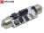 Żarówka Led C10W 42mm 12V 24V DC 6x SMD 5050 Biały Zimny 6000K OPTICON